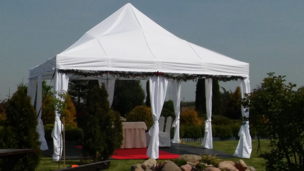 Namiot imprezowy - ceremonia zaślubin